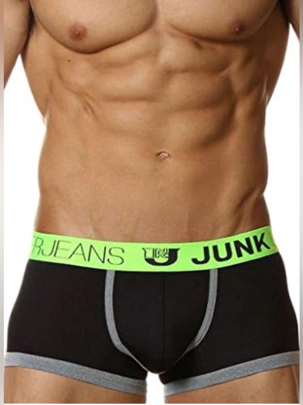 Junk Under jeans Men’s Neon Green Soul Trunk Underwear Size Small
